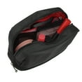 thumbnail image 3 of Unique Bargains Cosmetic Bag Travel Makeup Bag Cosmetic Brush Organizer Storage Bag for Women Black 6.89"x2.76"x4.72", 3 of 7