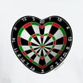 thumbnail image 3 of CafePress - Dart Love White T Shirt - Men's White Classic Cotton T-Shirts, 3 of 4