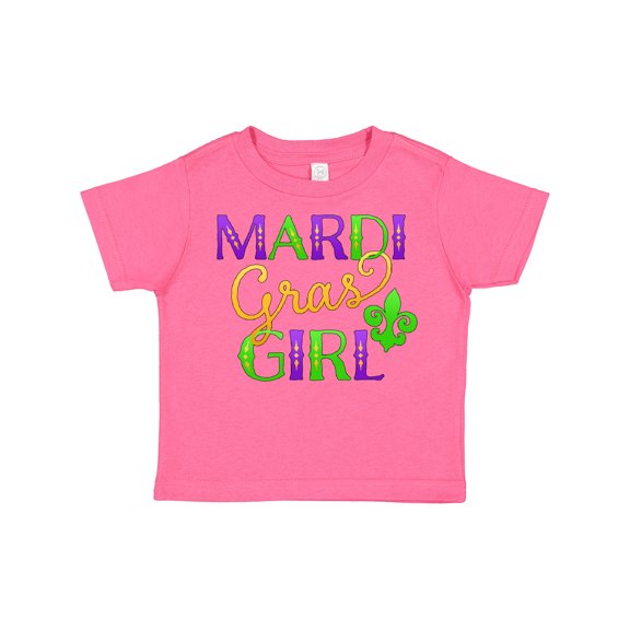 Inktastic Mardi Gras Girl Girls Toddler T-Shirt