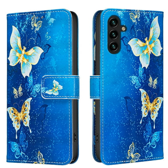 ELEHOLD Wallet Case for Samsung Galaxy A26 5G, PU Leather Patterned Flip Folio Stand Card Slots Magnetic Closure Shockproof Protective Case for Women Girls,A
