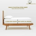 thumbnail image 3 of 21" Extra DEEP Pockets 6 Piece Sheet Set - 800-Thread-Count, 100% Egyptian Cotton |1 Fitted, 1 Flat, 4 Pillowcases| 800TC Long Staple Egyptian Cotton, 3 of 7