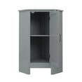 thumbnail image 6 of Teamson Home Mercer Freestanding Corner Floor Accent Cabinet, Gray, 6 of 9