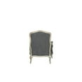 thumbnail image 2 of Pangea Home Rodney 24" Wood Lounge Chair in Antique White & Frost Grey Fabric, 2 of 5