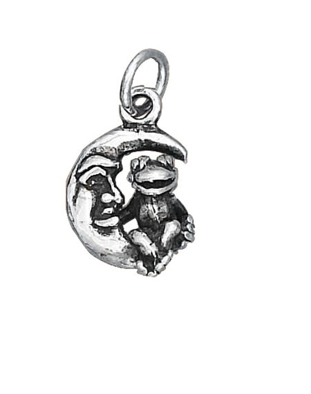 Sterling Silver Womens 1mm Box Chain Small Dolphin Pendant Necklace