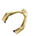 thumbnail image 1 of yingyy Ladies 53cm Metallic Gloves Flapper Dance Silver Cosplay Fancy Dress Opera Gold 53x10.5cm, 1 of 6