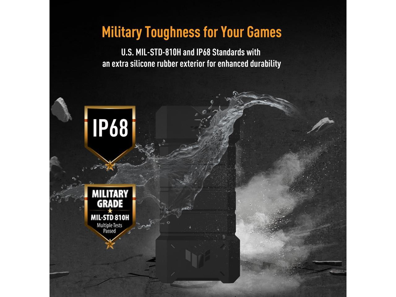 ASUS 90DD02X0B08000 TUF Gaming Dual M.2 USB C Portable SSD Enclosure