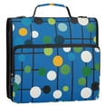 thumbnail image 5 of FORMRS Zipper Binder with Shoulder Strap 2-inch Ring 500 Sheet Capacity File Bag, Blue Abstract, 5 of 5