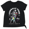thumbnail image 3 of Disney Nightmare Before Christmas Jack Skellington Sally Big Girls T-Shirt and Leggings Outfit Set Toddler to Big Kid, 3 of 5