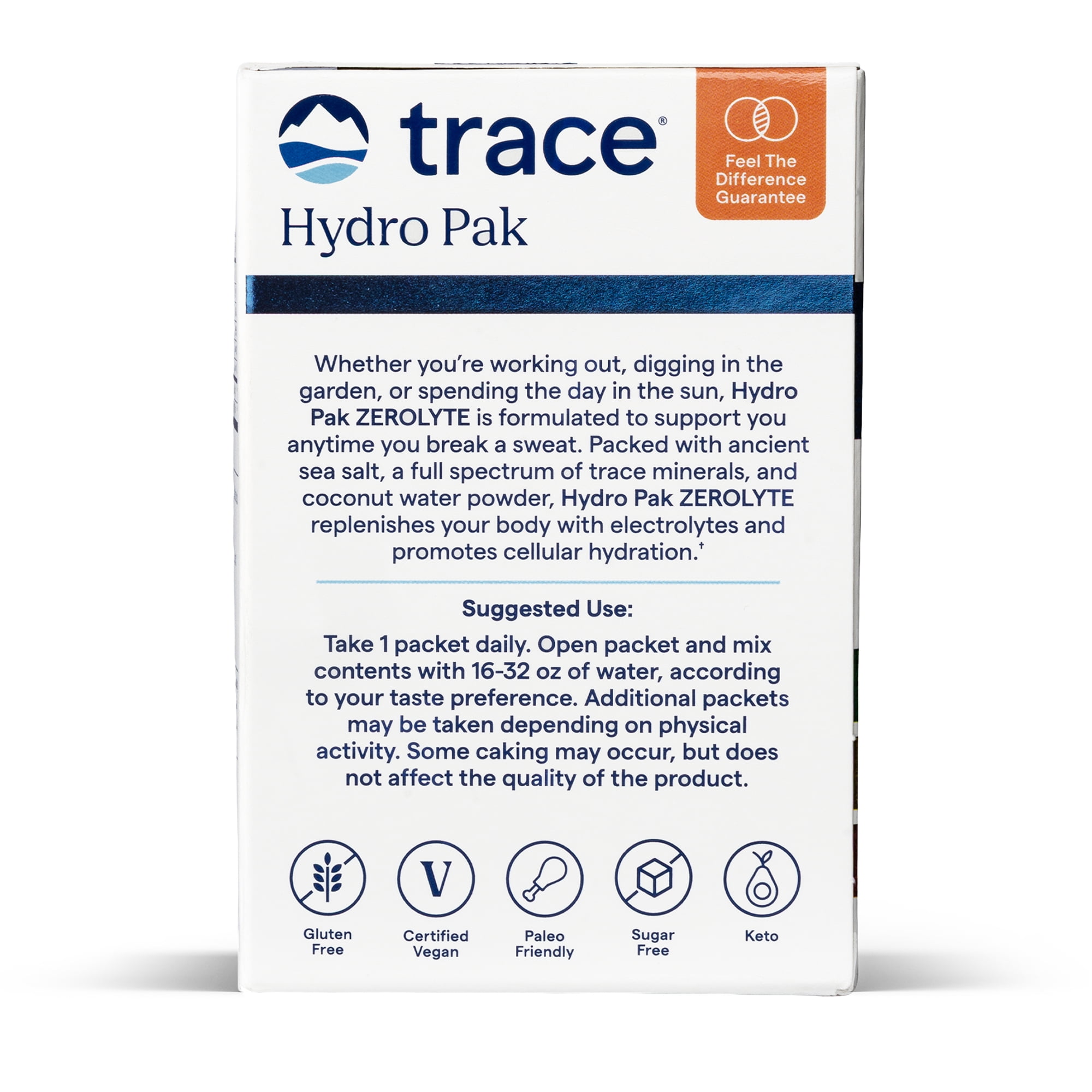 Trace Minerals Hydro Pak Zerolyte Electrolyte Drink Mix Variety Pack for Hydration, Stamina and Energy, Berry Lemonade, Tropical and Orange
