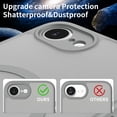 thumbnail image 5 of for iPhone 16e Magnetic Case Support Wireless Charging, Shockproof Military-Grade Protection Cover, Slim Anti-Scratch Phone Case for iPhone 16e Match with Car Mount Holder, Gray, 5 of 6