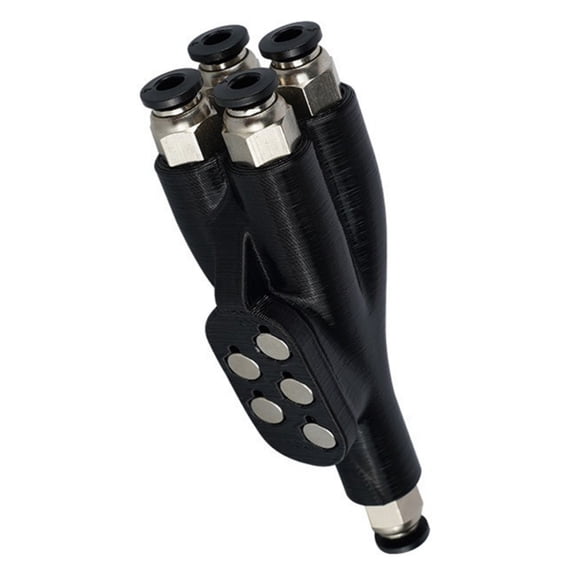 4-in-1 PTFE Adapter 3D Printer Base Filament Feed Tube 4 in 1 Connectors Replace