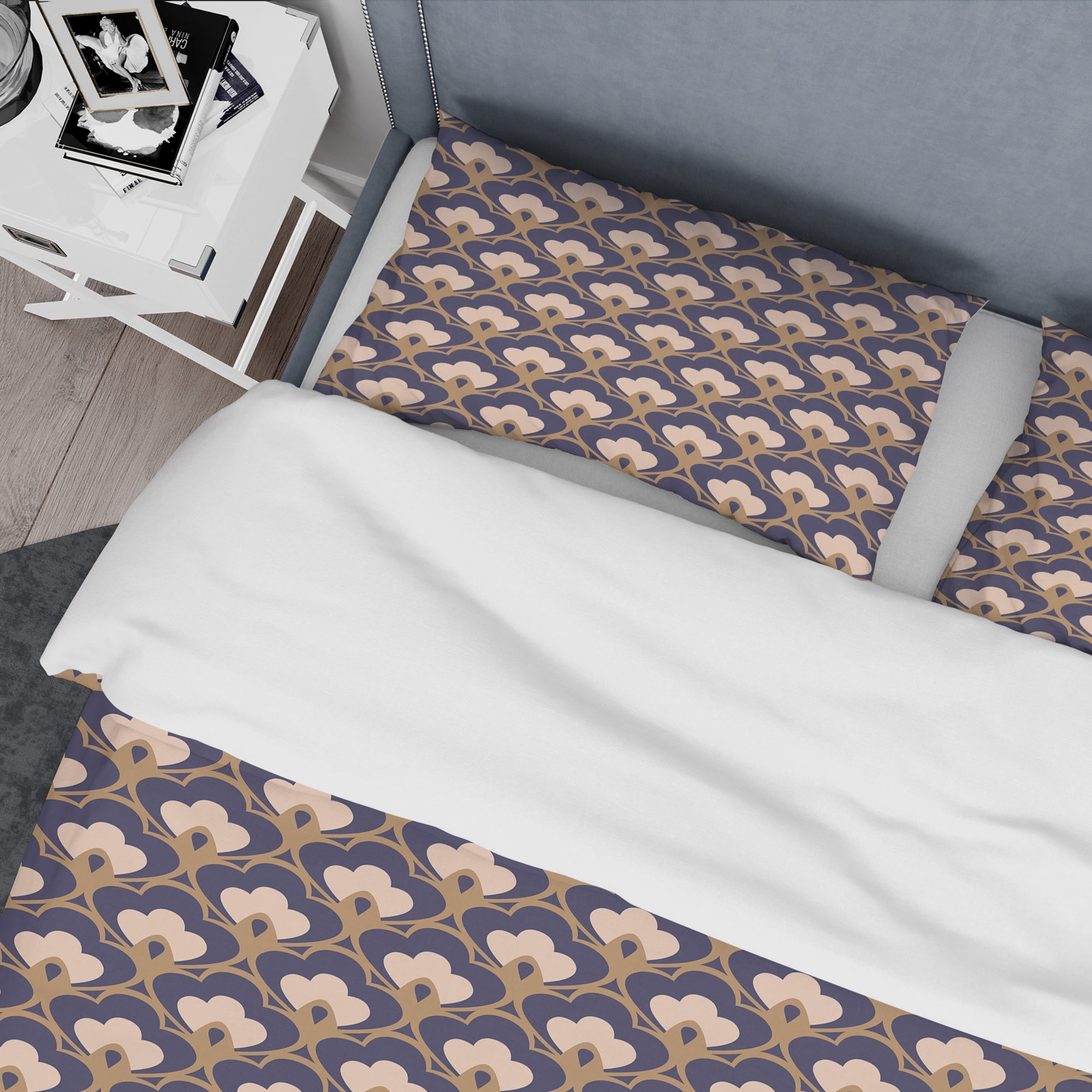 Designart 'Retro Ornamental Design IX' Mid-Century Modern Duvet Cover Set