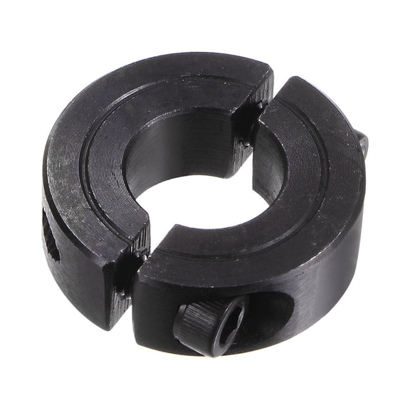 Uxcell Shaft Collar for 5/8" Rod 1-5/16" OD 7/16" Width Double Split Axle Clamp-On Collar with Set Screw