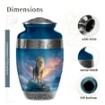 thumbnail image 2 of Lion Urn For Human Ashes Adult Male/Female, Decorative Urns, Lion Theme Cremation Remain Urn, Memorial Tribute, Large Urn 10Inch - 1Pcs, 2 of 2