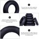thumbnail image 3 of unbranded Inflable De Nieve Resistente Y Ecológico Para Exterior Con Rápida Y Asiento Profundo Negro, 3 of 8