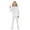 White, variant on KAUOD Girls Soft Hoodi𝐞s Set 2 Piece Plain Pullover Hooded Sweatshirts Joggers Pants Outfits Kids Fall Sweatsuitss Clothes