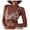 ZD Brown, variant on T Shirts For Women Graphic Transparent Lace Base Shirt Long Sleeve Print Breathable Thin Cozy Casual Tops Casual Blouses