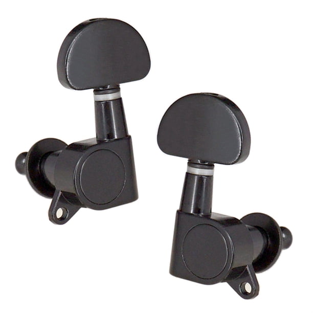 Bearachild 6 piezas clavijas de afinación de guitarra componente profesional cuerda rodillo repuesto máquina cabeza perilla sintonizador clavija para Artesanía Negro Bearachild HA060613-02