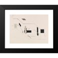 thumbnail image 2 of El Lissitzky 24x18 Black Modern Framed Museum Art Print Titled - The Preatious - Sheet 5 the I. Kestnem Dappene, Proun (1923), 2 of 5