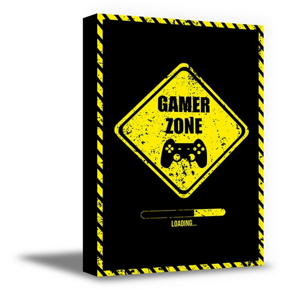 Awkward Styles Gamer Canvas Wall Art Gamer Zone Loading Home Decor Prints