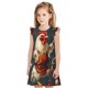 thumbnail image 1 of Balery Chef Chicken With Beer Bottles Camisón de princesa para niñas, pijama de algodón con mangas abullonadas, suave y bonito.-X-Large, 1 of 6