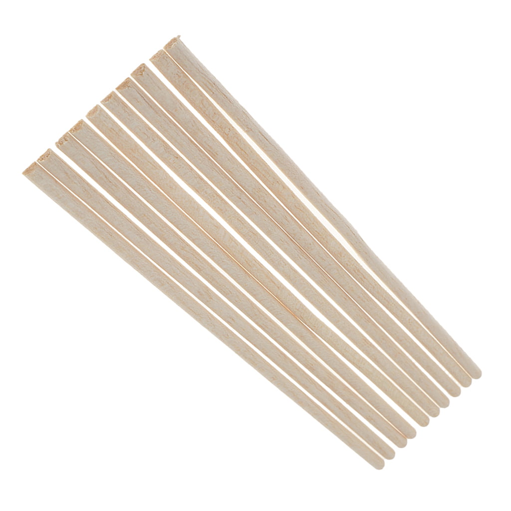 5pcs Natural Balsa Wood Semicircle Sticks Strips for Modeling DIY Crafts 