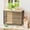 43.7-Oak, variant on 43.7" Dog Crate Furniture, XL Dog Crate Dog Kennel Indoor with Wheels for Large Medium Small Dogs, Wooden Dog Kennel End Table with Sliding Door Wooden Furniture Crates for Living Room, Bedroom