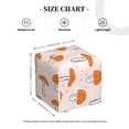 thumbnail image 4 of Lsque Mushrooms Printed Tissue Box Cover Holder, Facial Paper Organizer Dispenser,Square with Bottom Belt, PVC Leather Decorative Organizer, 4 of 8