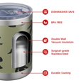thumbnail image 4 of 12oz Tumblers Green Bigfoot Pattern Vacuum Insulated Stainless Steel Travel Tumbler Cups Mug with Lid and Straw for Beer,Coffee,Beverages with Cleaning Brush for Cold & Hot Drinks, 4 of 5