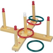 Champion Sports QS1 Wooden Ring Toss Set,Classic