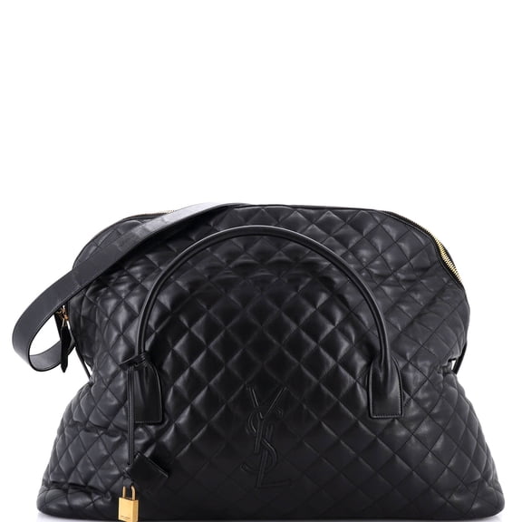 Pre-Owned ES Giant Travel Bag Quilted Leather By Rebag