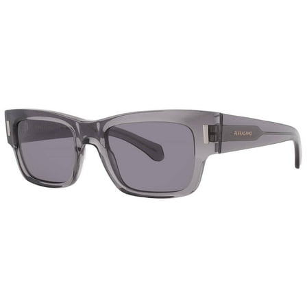 Ferragamo Grey Rectangular Men's Sunglasses SF2011S 020 53
