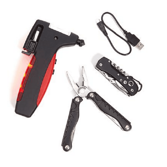 AutoSmith 3-piece Stainless Steel Car Emergency Tool Set