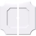 thumbnail image 1 of Ekena Millwork CMP22LE2-01000 22 in. OD x 1 in. ID Square Locke Architectural Grade PVC Contemporary Ceiling Medallion - 2 Piece, 1 of 4