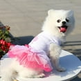 thumbnail image 4 of Robe pour Petit Chien - Robe Tutu Mignonne de Princesse, Robe à Imprimé Lèvres pour Chiot, Robes pour Fille, Petits Chiens en Été, Rose, P, 4 of 11