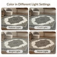 thumbnail image 7 of ODIKA 3'x5' Washable Throw Rug Faded Distressed Transitional Border Interlocking Abstract Vintage Refined for Entryway, Kitchen, Mudroom, Stain Resistant, Low Profile, Non-Slip, 7 of 7