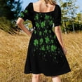 thumbnail image 3 of Shamrock Web Tee/ Dress/ Leggings Dress prom clothes elegant dresses plus sizes summer women's suit dress for women, 3 of 6