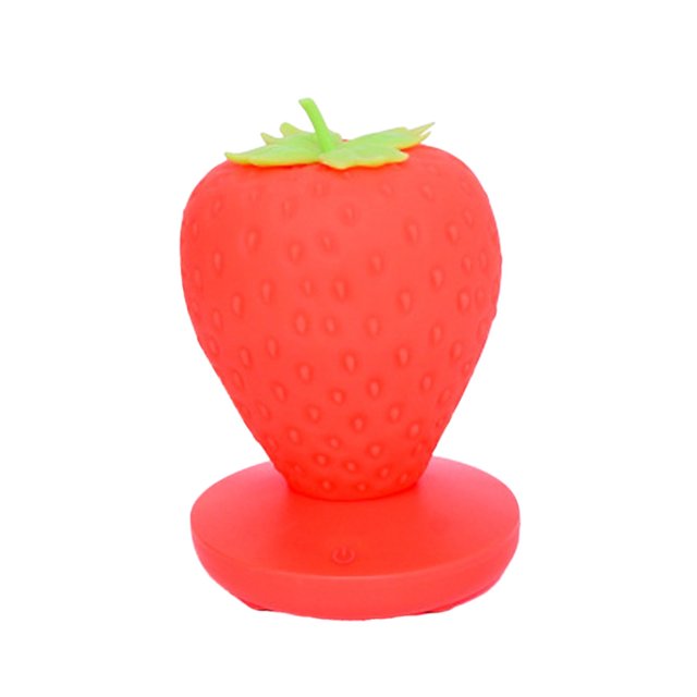 Luces LED Lemononstore para dormitorio, lámpara de fresa, luz de noche LED para guardería, linda luz de noche para niños, luz de noche para niños
