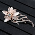 thumbnail image 6 of Ayyufe Brooch Pin Shiny Alloy Women's Flower Brooch Pin for Banquet, 6 of 7