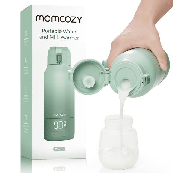 Momcozy Calentador Portátil de Leche para Viajes, Doble Modo de Calefacción para Leche Materna y Agua