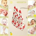 thumbnail image 2 of Coolnut 5 PCS Santa Claus Face Baby Muslin Washcloths, Christmas-Themed Face Towel Burp Cloths Ultrasoft Absorbent Cotton Bath Wipes Towels for Newborn Boys Girls, 2 of 6