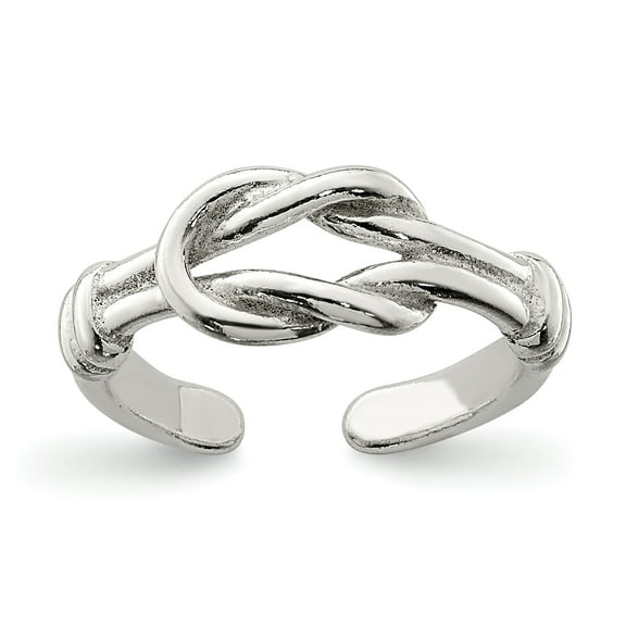 Primal Silver Sterling Silver Love Knot Toe Ring