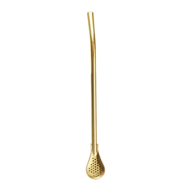 Colador de paja desmontable de acero inoxidable 304 UNLLLL, cuchara para té, leche, té, café, para fiestas y otras ocasiones.