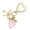 Pink, variant on Elegant Strawberry Keychain Charm Pendant Convenient for Women Girls Fashionable Bag Charm with Heart Clasp Designs