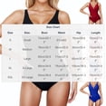 thumbnail image 2 of Fmbrln Womens One Piece Swimsuit Sexy V Neck Solid Color Bathing Suit Adjustable Strap High Cut Modest Swimwear, 2 of 6