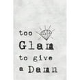 thumbnail image 2 of Too Glam to Give a Damn Painting Print on Wrapped Canvas, 2 of 5