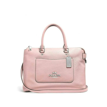 NEW WOMEN'S COACH (F31467) PETAL PINK PEBBLED LEATHER EMMA SATCHEL BAG HANDBAG