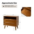 thumbnail image 3 of 26" Tall 2-drawer End Table Set of 2 with Charging Station Table for Living Room Acorn, 3 of 9