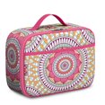 thumbnail image 1 of Boho Folk Insulated Tote Geometric Mandala Lightweight Compact with Front Pocket, 1 of 6