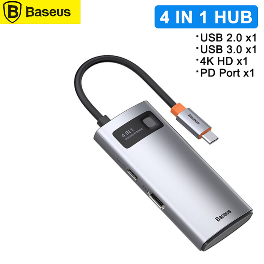 USB Hub 3.0 Multi-Function Hub 7-in-1 Double-Head Type-C PD Charging Light Hint Plug and Play Rapid Transmission USB3.02 TF Card Slot SD Card Slot 